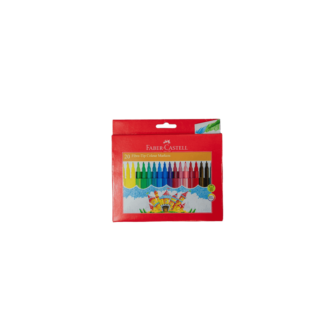 FC Fiber- tip colour markers washable 2 20